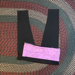 PINK Victoria’s Secret Fold Over Y2K Leggings Size Large